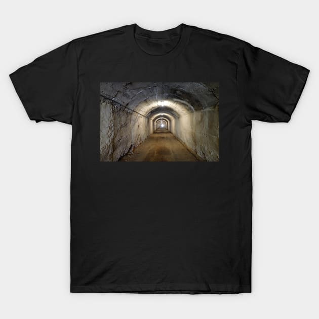 Light at the End of the Tunnel T-Shirt by SHappe